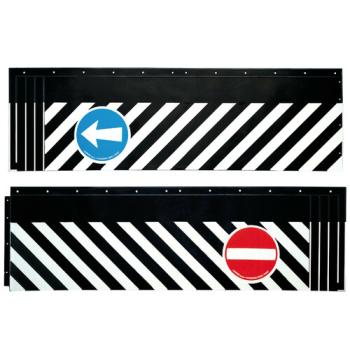 Spritzschutzlappen aus PVC mit Signalen