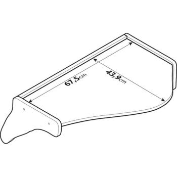 Preview: Tisch für Armaturenbrett - Mitte - kompatibel für Volvo FH