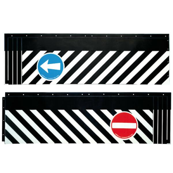 Spritzschutzlappen aus PVC mit Signalen