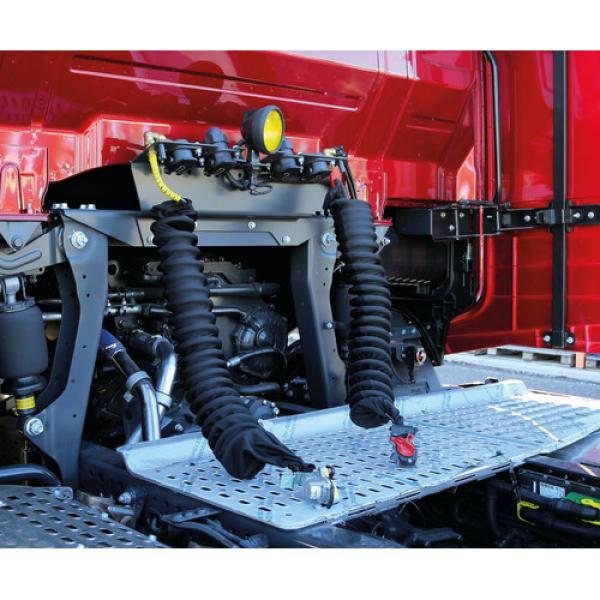 Truck-Tights, elastische Abdeckung für Luft- und Elektro-Spiralleitungen