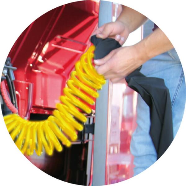 Truck-Tights, elastische Abdeckung für Luft- und Elektro-Spiralleitungen