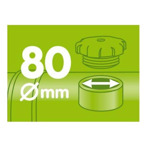 Diebstahlsicherung Kraftstofftank, T-Block, Tankdeckel mit Schloss - Ø 80 mm