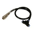 T-2, Schnellkupplung mit Verlängerung und Steckverbindung